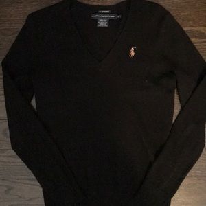 Black Ralph Lauren v neck